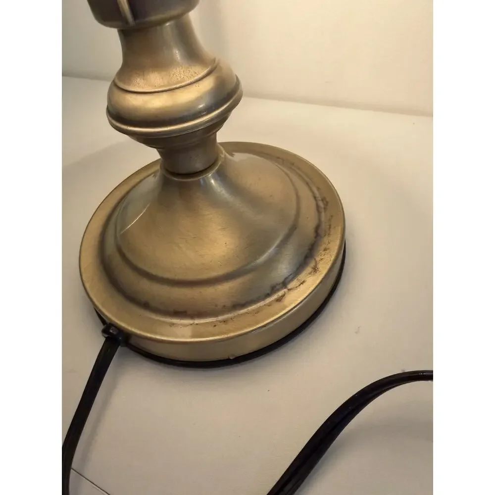 Vtg OK Lighting Touch Lamp Native American Wolf Deer Indigenous 3 Settings WORKS
